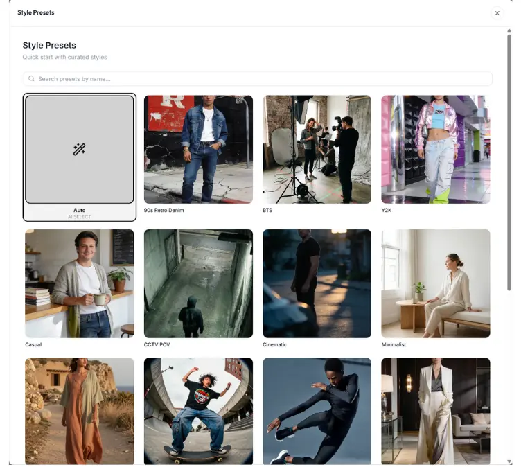 modifashion style presets library