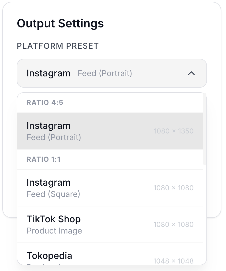 Platform Presets